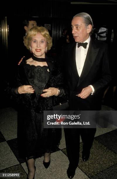 Estee Lauder and Len Lauder during Duke Ellington Party at the Rainbow Room at Rainbow Room in New York City, New York, United States.