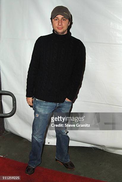 Zach Braff during Harman/Kardon VIP Celebrity Party at The Rolling Stones Concert at Hollywood Bowl in Hollywood, California, United States.