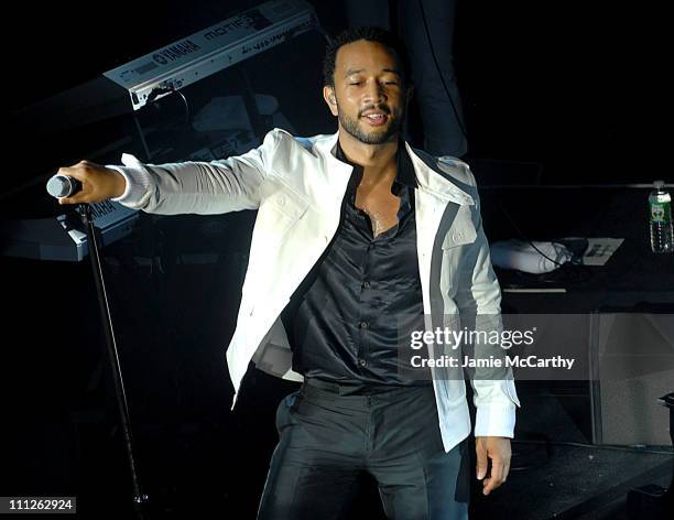 John Legend during Gap Presents Exclusive John Legend Concert at The Supper Club in New York City, New York, United States.