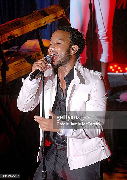 John Legend during Gap Presents Exclusive John Legend Concert at The Supper Club in New York City, New York, United States.