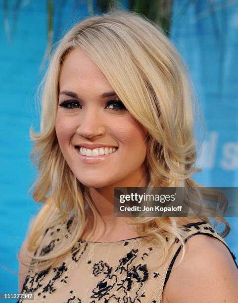 Recording Artist/Actress Carrie Underwood arrives at the Los Angeles Premiere "Soul Surfer" at ArcLight Cinemas on March 30, 2011 in Hollywood,...