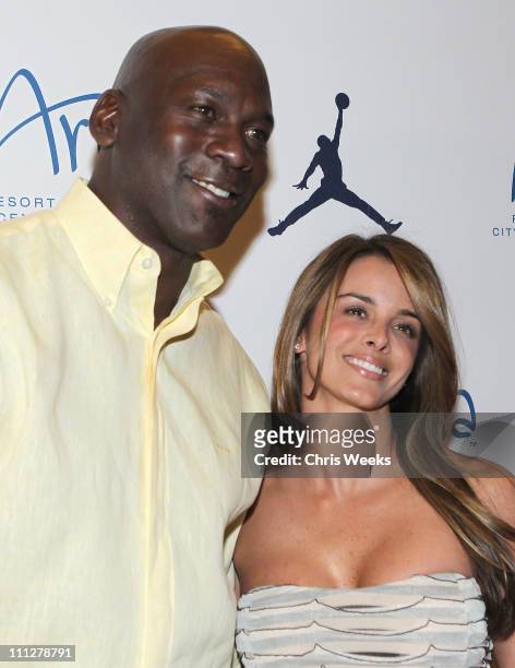 Michael Jordan and Yvette Prieto attend the 10th Annual Michael Jordan Celebrity Invitational Welcome Reception hosted by Jordan Brand And ARIA...