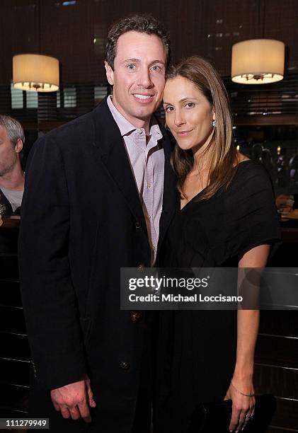 Anchorman Chris Cuomo and wife, Gotham magazine editor-in-chief Cristina Greeven Cuomo attend the HBO Documentary Screening Of "His Way" at Time...