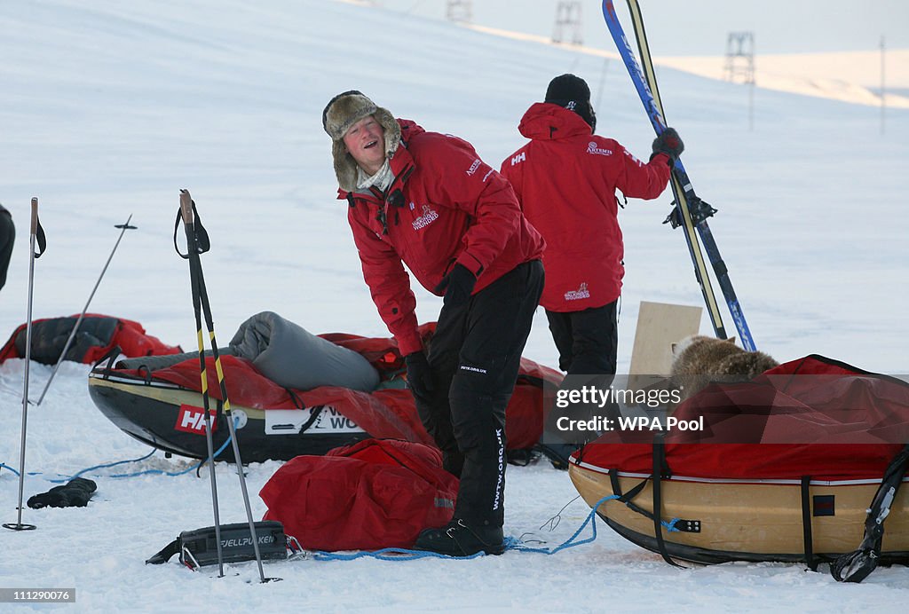 Prince Harry Joins Walking With The Wounded Expedition