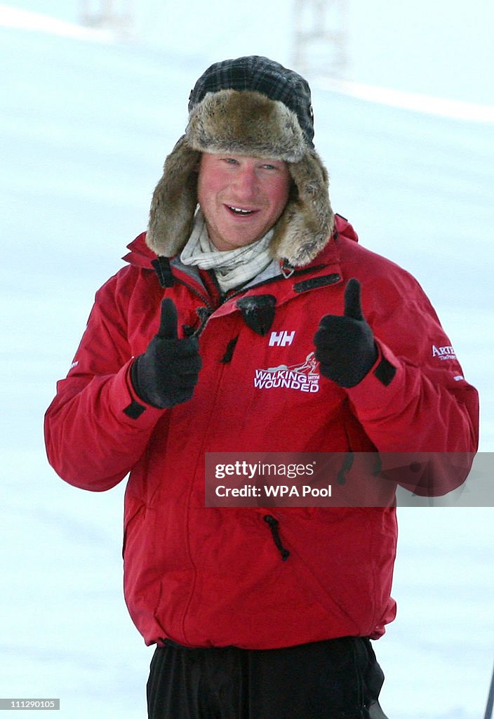 Prince Harry Joins Walking With The Wounded Expedition