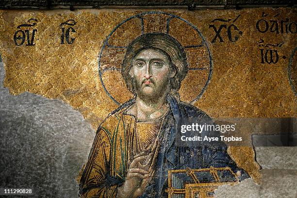 hagia sophia - jesus christ stock pictures, royalty-free photos & images