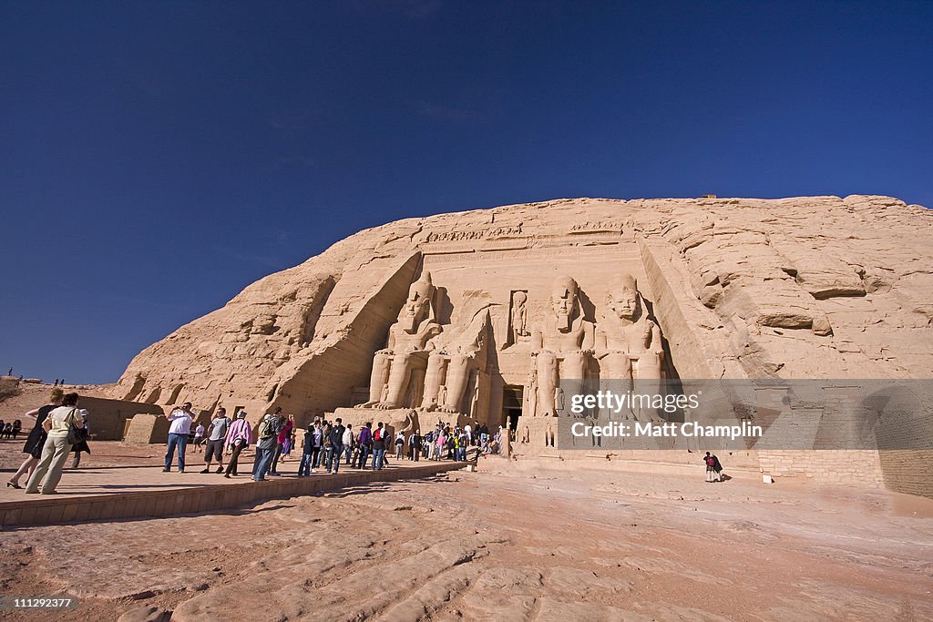 Crowds at  Abu Simbel Temple