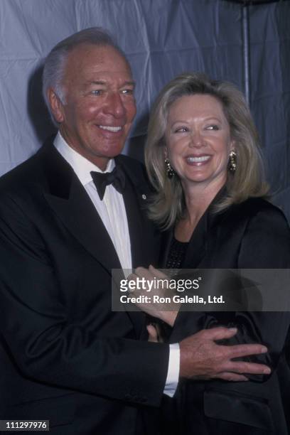 Actor Christopher Plummer and wife Elaine Taylor attend Julliard School Gala Honoring Richard Rogers on February 4, 2002 at the Julliard School in...