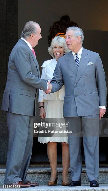 Princess Letizia of Spain, King Juan Carlos of Spain, Camilla, Duchess of Cornwall, Prince Charles, Prince of Wales, Queen Sofia of Spain and Prince...