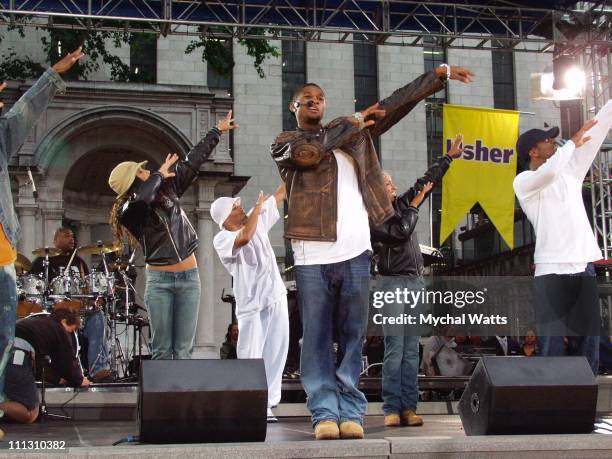 Usher during Usher Appears on ABC'S "Good Morning America" Concert Series in New York City, New York, United States.