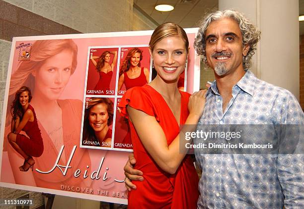 Heidi Klum and husband Ric Pipino during Cover Girl Heidi Klum Gets the Ultimate Stamp of Approval from Grenada at Atlantic City Convention Center in...