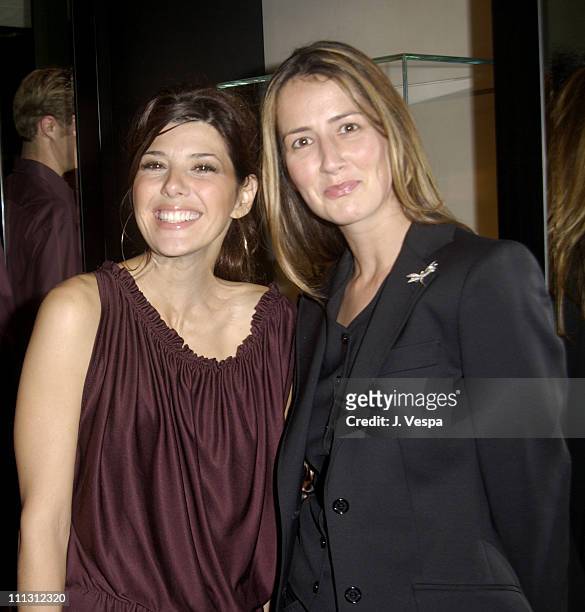 Marisa Tomei and Anna Getty during Van Cleef & Arpels Party at Van Cleef & Arpels Rodeo Store in Beverly Hills, California, United States.