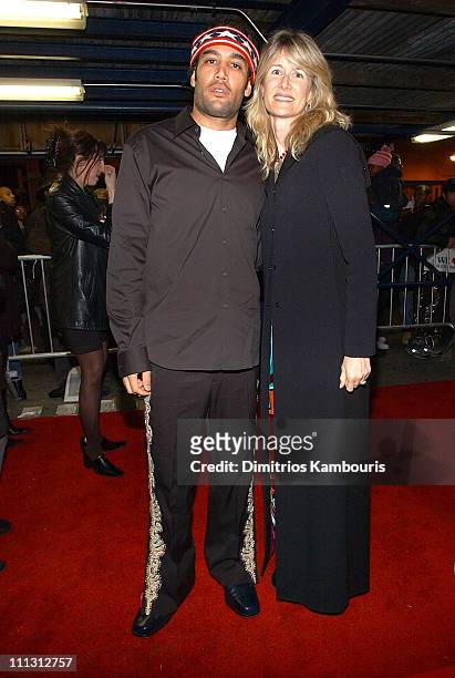 Ben Harper and Laura Dern during New York Premiere of "Standing in the Shadows of Motown" - Arrivals at Harlem's World Famous Apollo Theater in New...