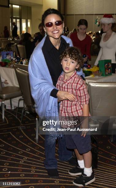 Julia Louis-Dreyfus & son Charles during American Ballet Theatre's "The Nutcracker" Family Day Benefit at Kodak Center's Grand Ballroom in Hollywood,...