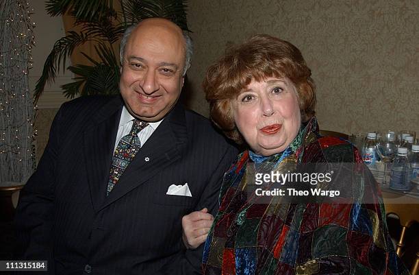 Zarin Mehta and Beverly Sills during 7th Annual NARAS Heroes Award 2002 Gala at Hotel Roosevelt in New York City, New York, United States.