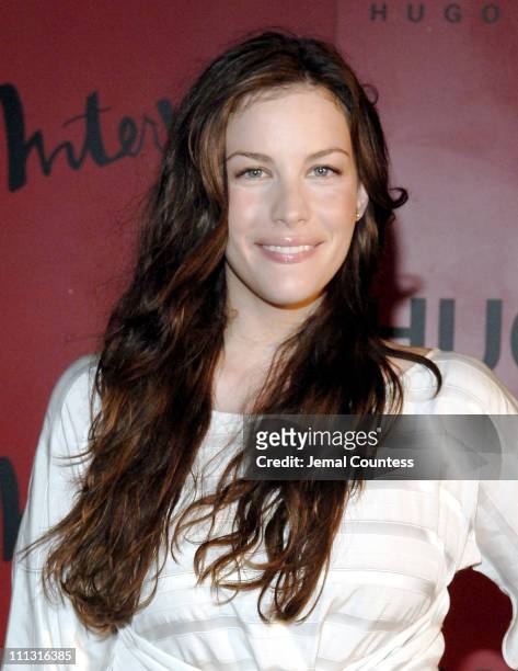 Liv Tyler during HUGO BOSS and Interview Magazine Host Private Party and Debut Concert by ArcKid at Hugo Roof Deck in New York City, New York, United...