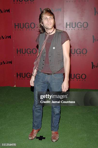 Jonny Dubowsky of Jonny Lives during HUGO BOSS and Interview Magazine Host Private Party and Debut Concert by ArcKid at Hugo Roof Deck in New York...