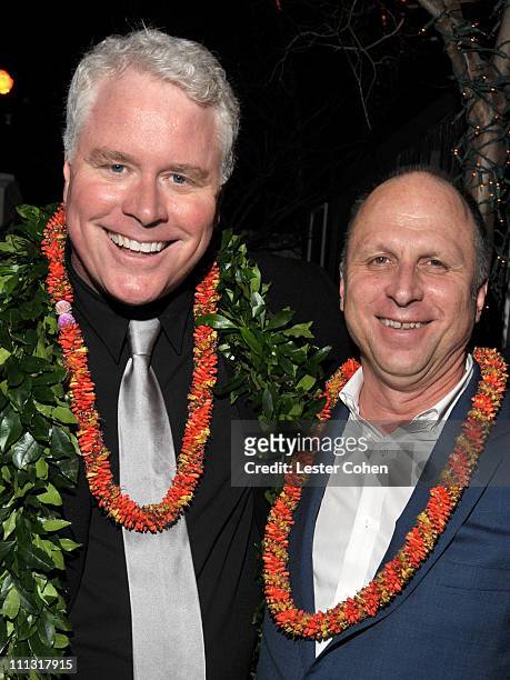 Director Sean McNamara and producer Bob Berney attend the after party for the "Soul Surfer" Los Angeles Premiere at Boulevard3 on March 30, 2011 in...