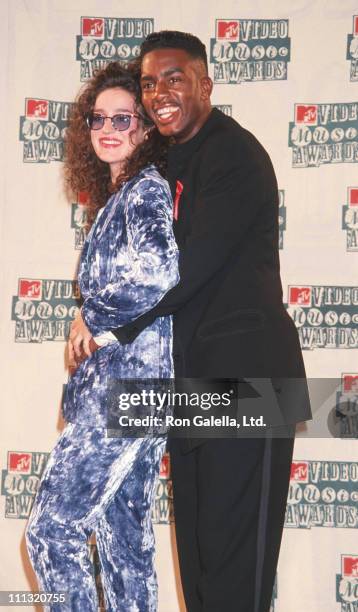 Lisa Kennedy Montgomery and Bill Bellamy during 1994 MTV Video Music Awards in New York City, New York, United States.