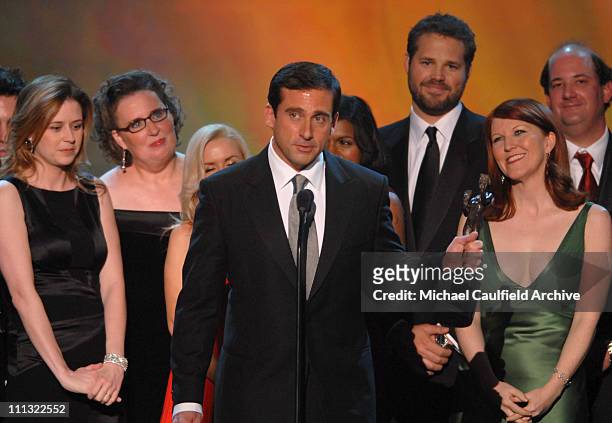 Steve Carell and fellow cast members of "The Office," winners Outstanding Performance by an Ensemble in a Comedy Series 12865_MC_0303.jpg