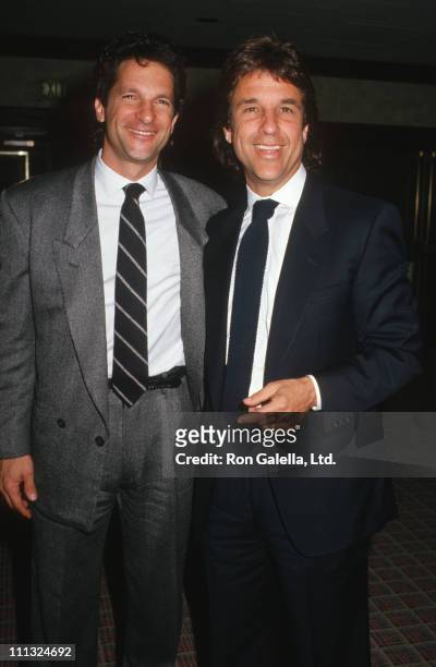 Peter Guber and Jon Peters during ShoWest 1987 Convention at Bally's Hotel and Casino in Las Vegas, Nevada, United States.