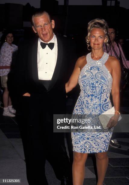 Nick Nolte and Rebecca Linger during "The Player" Los Angeles Premiere at LA County Museum of Art in Los Angeles, California, United States.