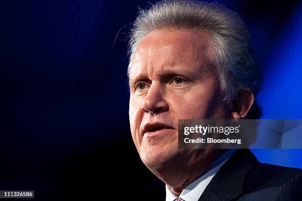 Jeffrey Immelt, chief executive officer of General Electric Co., speaks to the Economic Club of Washington in Washington, D.C., U.S., on Thursday,...