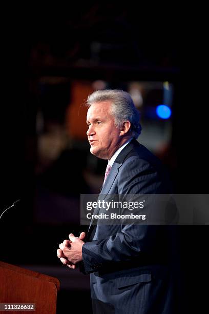 Jeffrey Immelt, chief executive officer of General Electric Co., speaks to the Economic Club of Washington in Washington, D.C., U.S., on Thursday,...