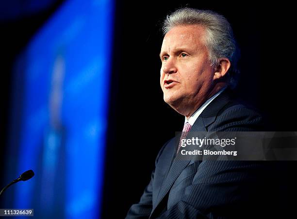 Jeffrey Immelt, chief executive officer of General Electric Co., speaks to the Economic Club of Washington in Washington, D.C., U.S., on Thursday,...