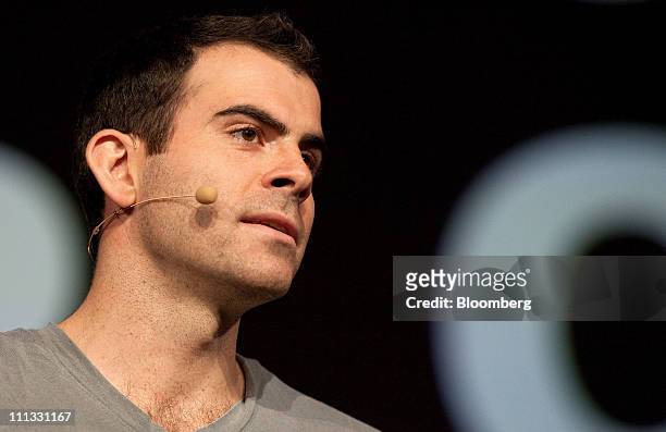 Adam Mosseri, product design manager for Facebook Inc., speaks during the Web 2.0 Expo in San Francisco, California, U.S., on Thursday, March 31,...