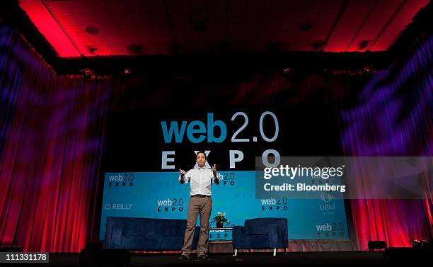 Spencer Rascoff, cheif executive officer of Zillow Inc., speaks during the Web 2.0 Expo in San Francisco, California, U.S., on Thursday, March 31,...