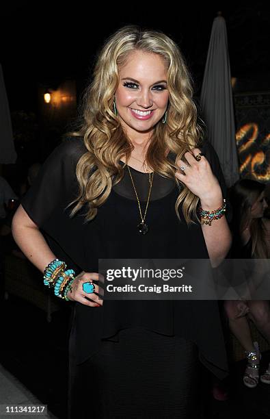 Tiffany Thornton attends the Beso Beso Jewelry Launch for Spring/Summer 2011 at Petit Ermitage Hotel on March 31, 2011 in West Hollywood, California.