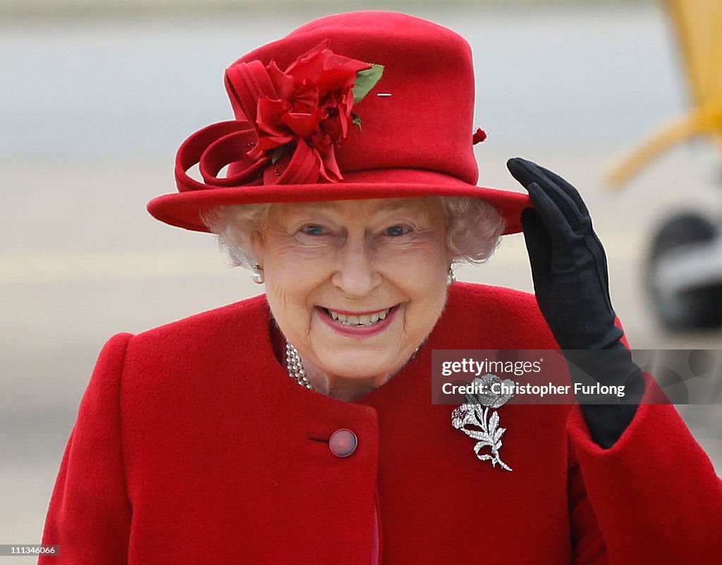 Queen Elizabeth II Visits RAF Valley