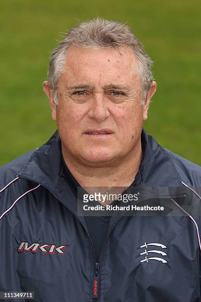 Mark O'Neill, Batting Coach poses for a portrait during the Middlesex County Cricket Club Photocall at Lords on April 1, 2011 in London, England.