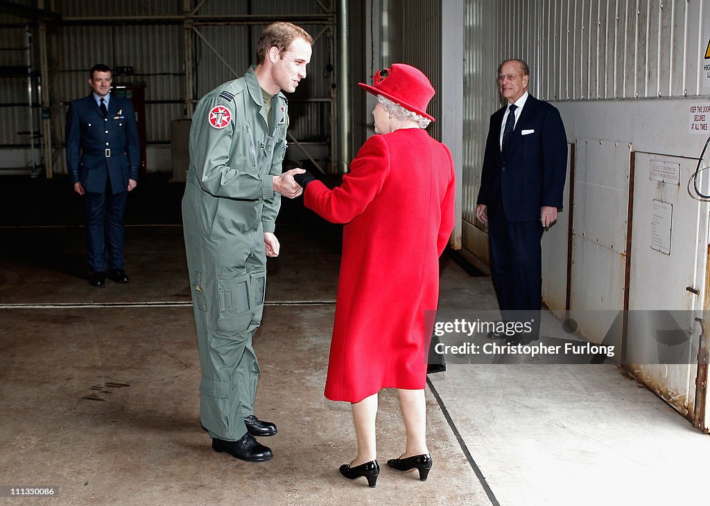 Queen Elizabeth II Visits RAF Valley