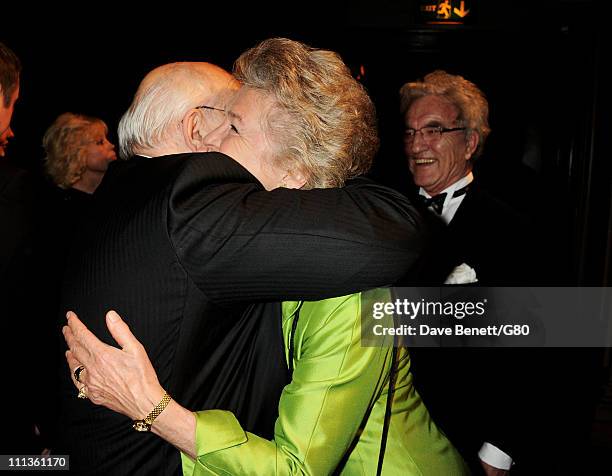 Former Soviet leader Mikhail Gorbachev and guests attend the Gorby 80 Gala at the Royal Albert Hall on March 30, 2011 in London, England. The concert...