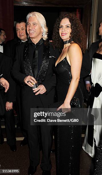 Singer Dmitri Hvorostovsky and wife Florence attend the Gorby 80 Gala at the Royal Albert Hall on March 30, 2011 in London, England. The concert is...