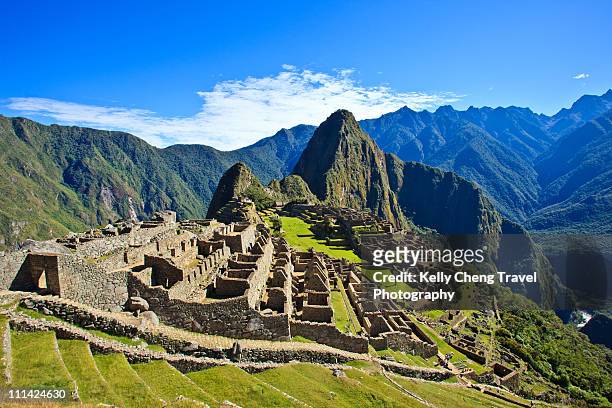 machu picchu - bezirk cuzco stock-fotos und bilder