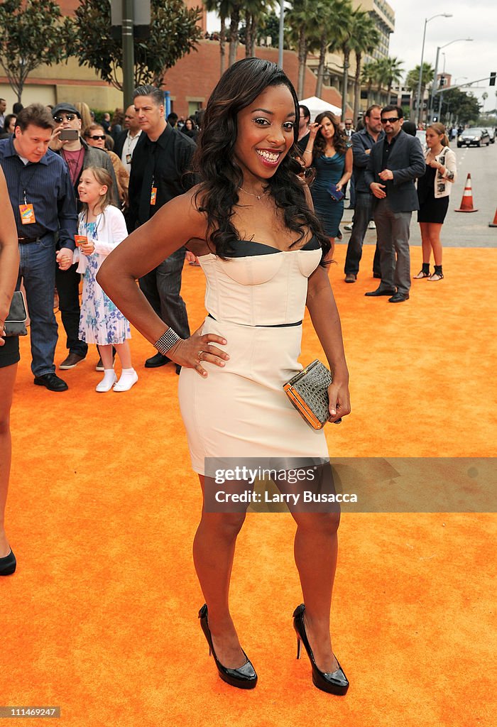 Actress Tanya Chisholm arrives at Nickelodeon's 24th Annual Kids