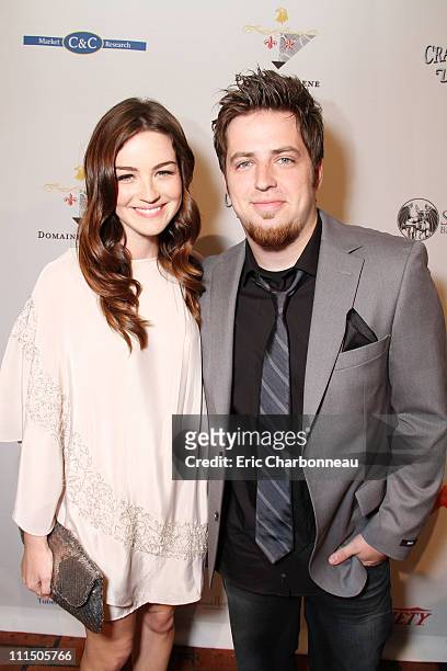 Jonna Walsh and Lee DeWyze at the 10th Annual Comedy for A Cure benefiting the Tuberculosis Sclerosis Alliance at The Roosevelt Hotel on April 3,...