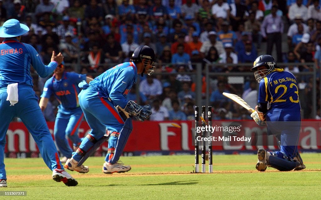 ICC cricket world cup final match between India and Sri Lanka at Mumbai.