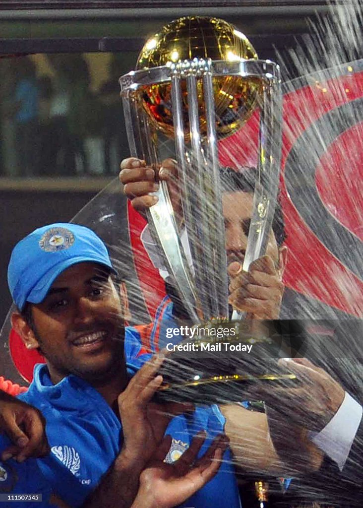 ICC cricket world cup final match between India and Sri Lanka at Mumbai.