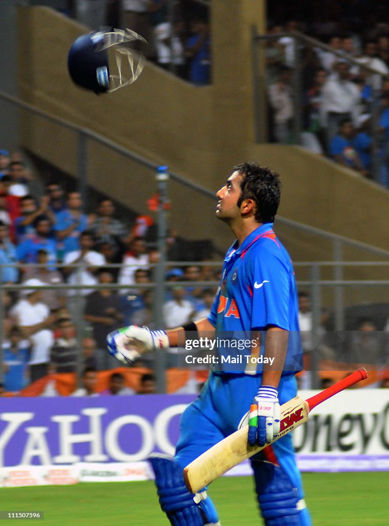 ICC cricket world cup final match between India and Sri Lanka at Mumbai.