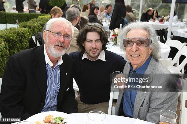 Norman Jewison, Jason Reitman and Arthur Hiller at the Canadian Nominees for the Academy Awards Pre-Party on February 22, 2008 at the Canadian...