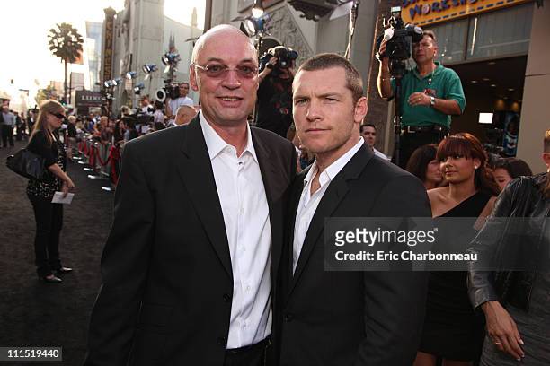 Producer Moritz Borman and Sam Worthington at Warner Bros. Pictures U.S. Premiere of "Terminator Salvation" on May 14, 2009 at Grauman's Chinese...