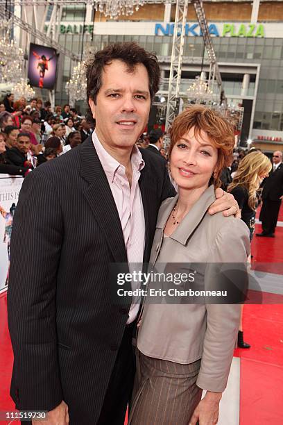 Dr. Tom Apostle and Sharon Lawrence at Columbia Pictures' Premiere of Michael Jackson's "This Is It" on October 27, 2009 at the Nokia Theatre L.A....