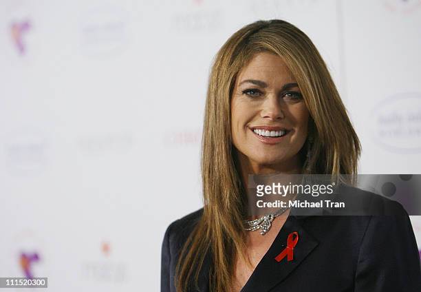 Lifestyle designer Kathy Ireland arrives at the "Love Letters" theatrical debut to raise awareness for World Aids Day held in the Paramount Theatre...