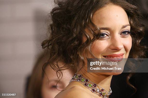 Actress Marion Cotillard arrives at the Chopard and Picturehouse hosts An Evening with La Vie En Rose: Marion Cotillard held at Chateau Marmont on...