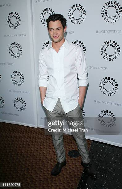 Actor Penn Badgley arrives at the 25th Annual Williams S. Paley TV Festival featuring "Gossip Girl" held at Arclight Cinemas on March 22, 2008 in...