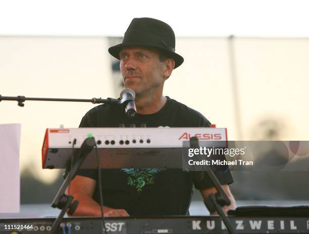 Actor Hugh Laurie performs on stage at the "Netflix Live! On Location" concert series featuring "The Band From TV" held at The Autry National Center...